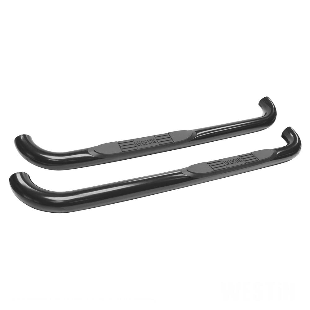Westin 23-1325 E-Series 3 Round Nerf Bars for 1999-2016 F250 F350 F450 F550 HD Super Duty Standard Cab Black Pair  
West
