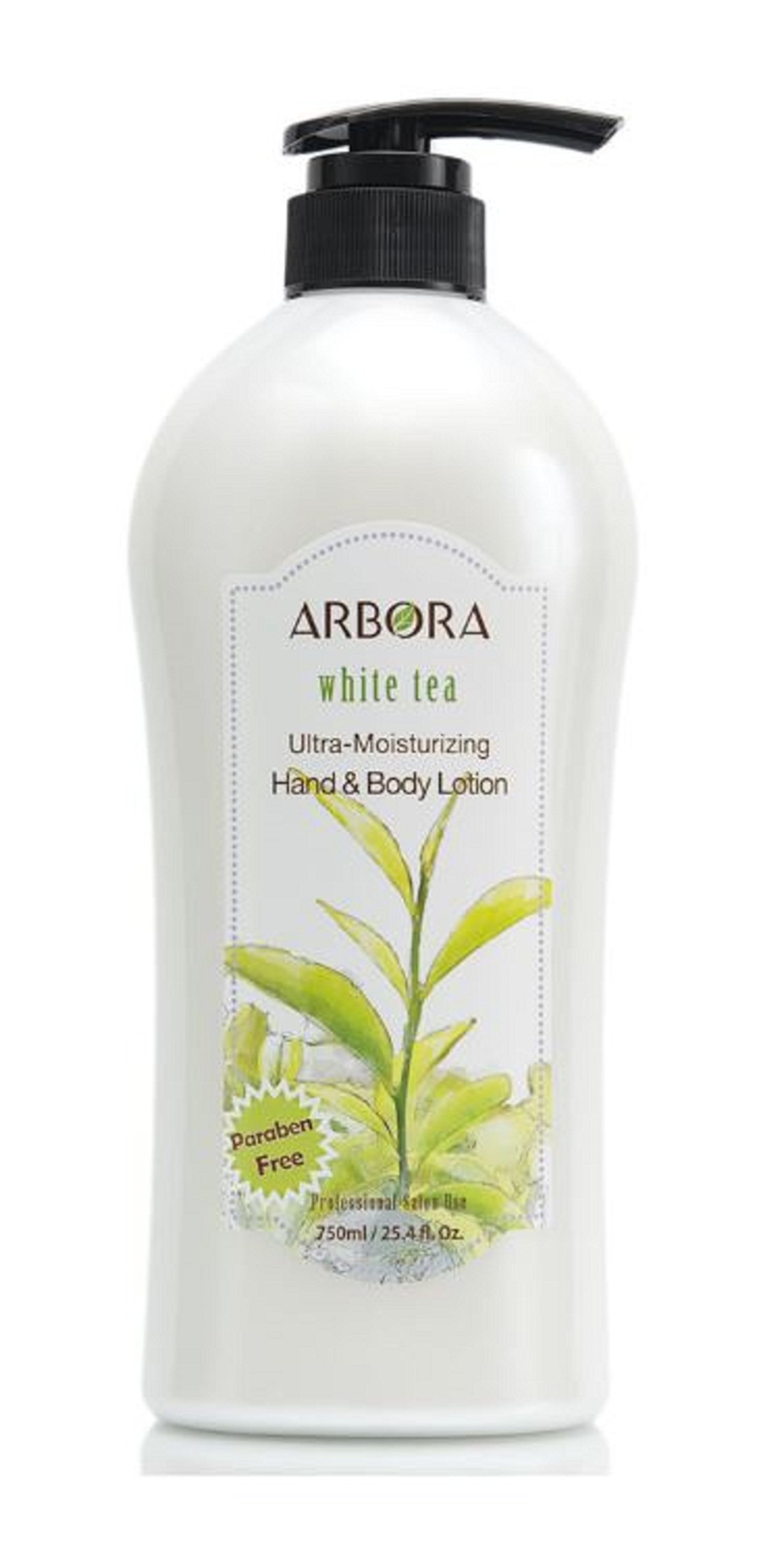 ARBORA White Tea Hand & Body Lotion - Paraben Free, Ultra-Moisturizing for Professional Use
| ARBORA Original White Tea