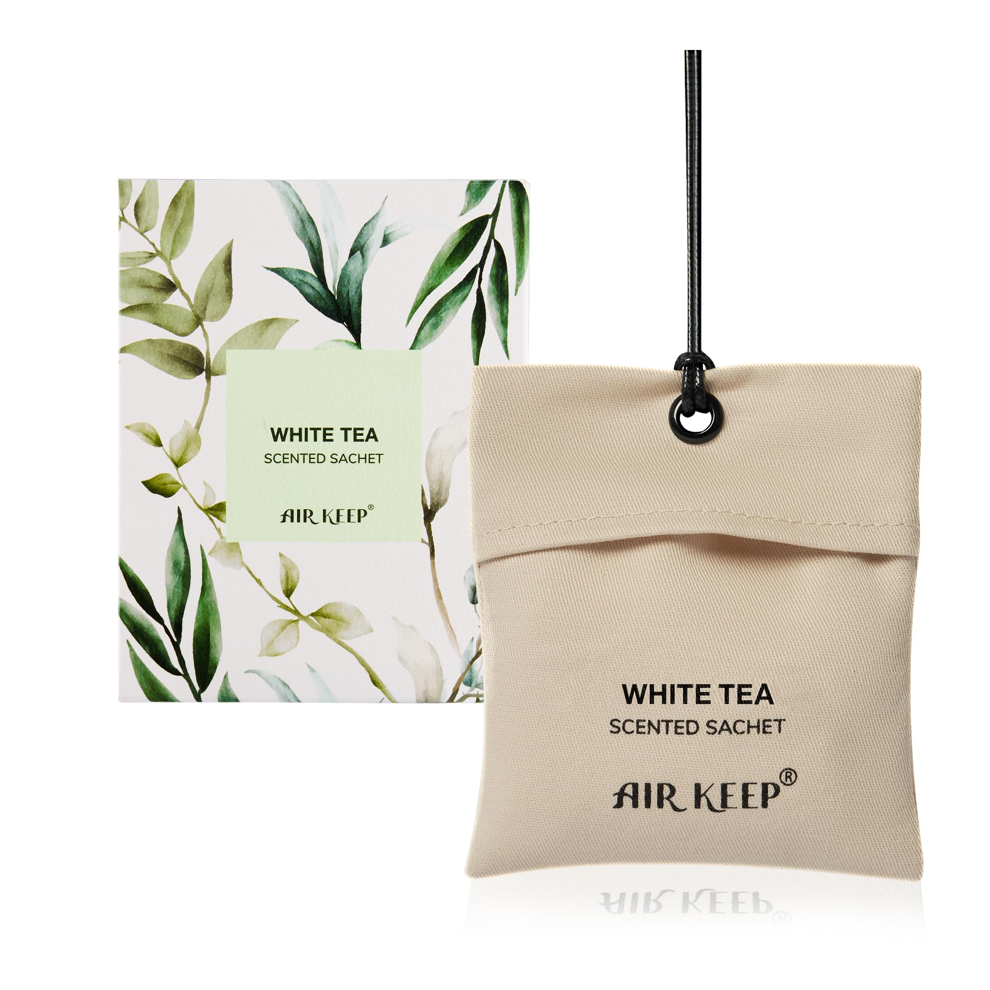 Airkeep Car Air Freshener - White Tea Scented Sachets for Drawer and Closet, Home Fragrance Sachets Gifts for Men and Wo